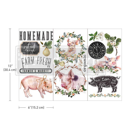 ReDesign Decor Transfer-Farm Fresh-Small 3 sheets