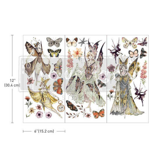 Redesign Decor-Transfer Forest Fairies-Small 3 Sheets