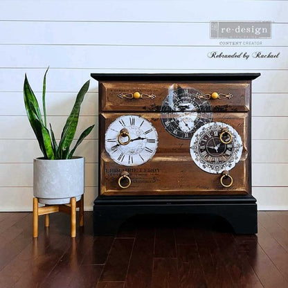 Redesign Decor transfer-Vintage Clocks-NEW MIDDY SIZE
