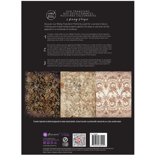 Redesign Decor transfer-Delicate Lace NEW MIDDY SIZE