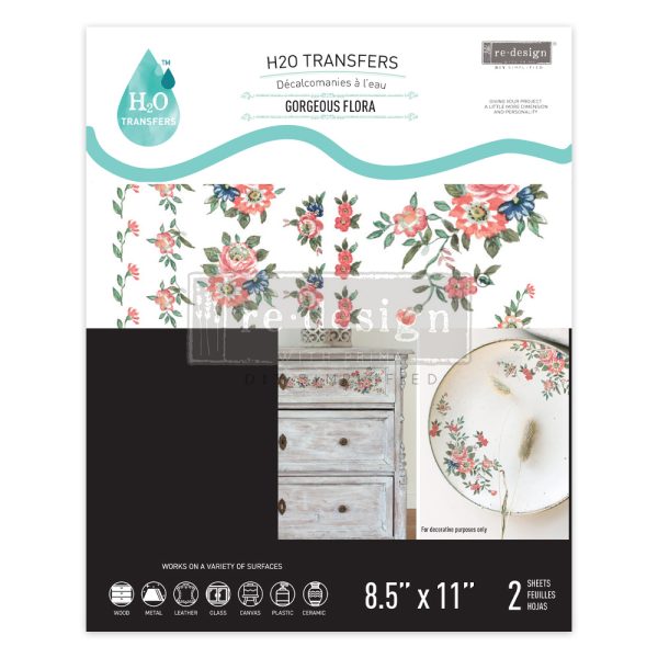 H20 Transfer-Gorgeous Flora NEW