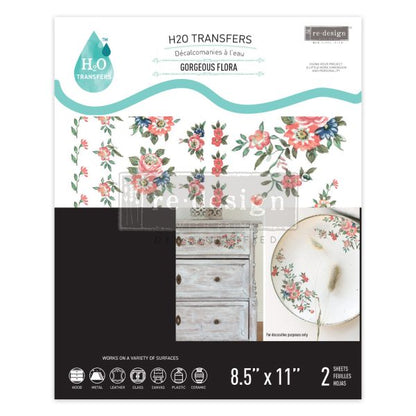 H20 Transfer-Gorgeous Flora NEW