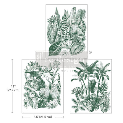 Redesign Decor Transfer-Green Foliage-NEW MIDDY SIZE