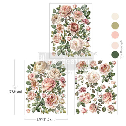 Redesign Decor Transfer Blush Blossoms-Middy size.