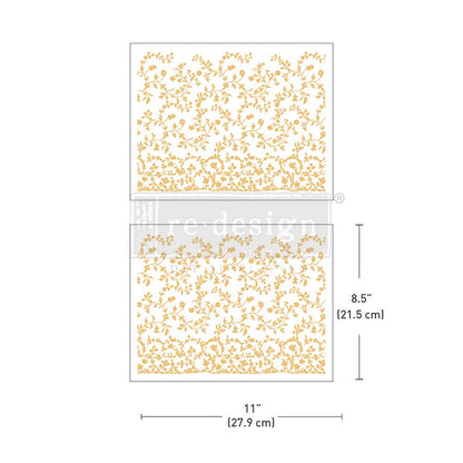 Redesign Kacha FOIL Transfer-Vineyard elegance Middy size.