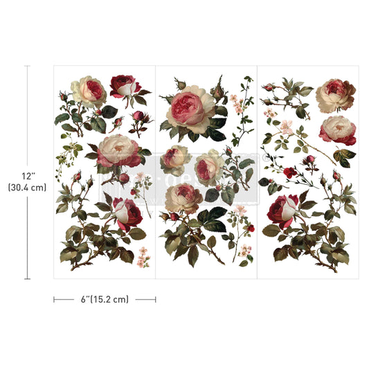Redesign Decor Transfer Midnight Rose NEW