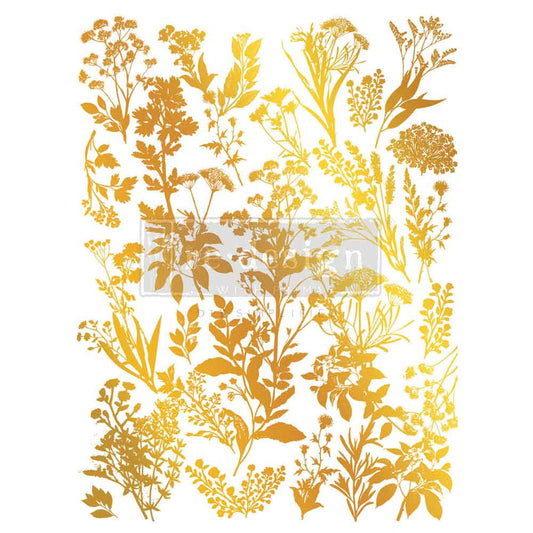 Redesign Gold Foil Transfer-Kacha Luxe Foliage NEW