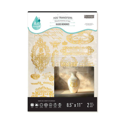 NEW:H20 Transfer-Gilded Memories