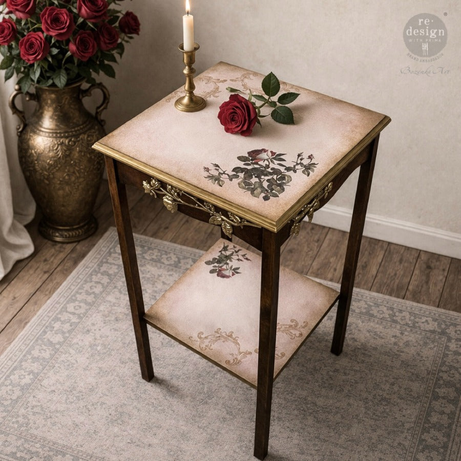 Redesign Decor Transfer Midnight Rose NEW