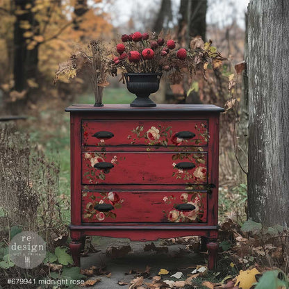 Redesign Decor Transfer Midnight Rose NEW