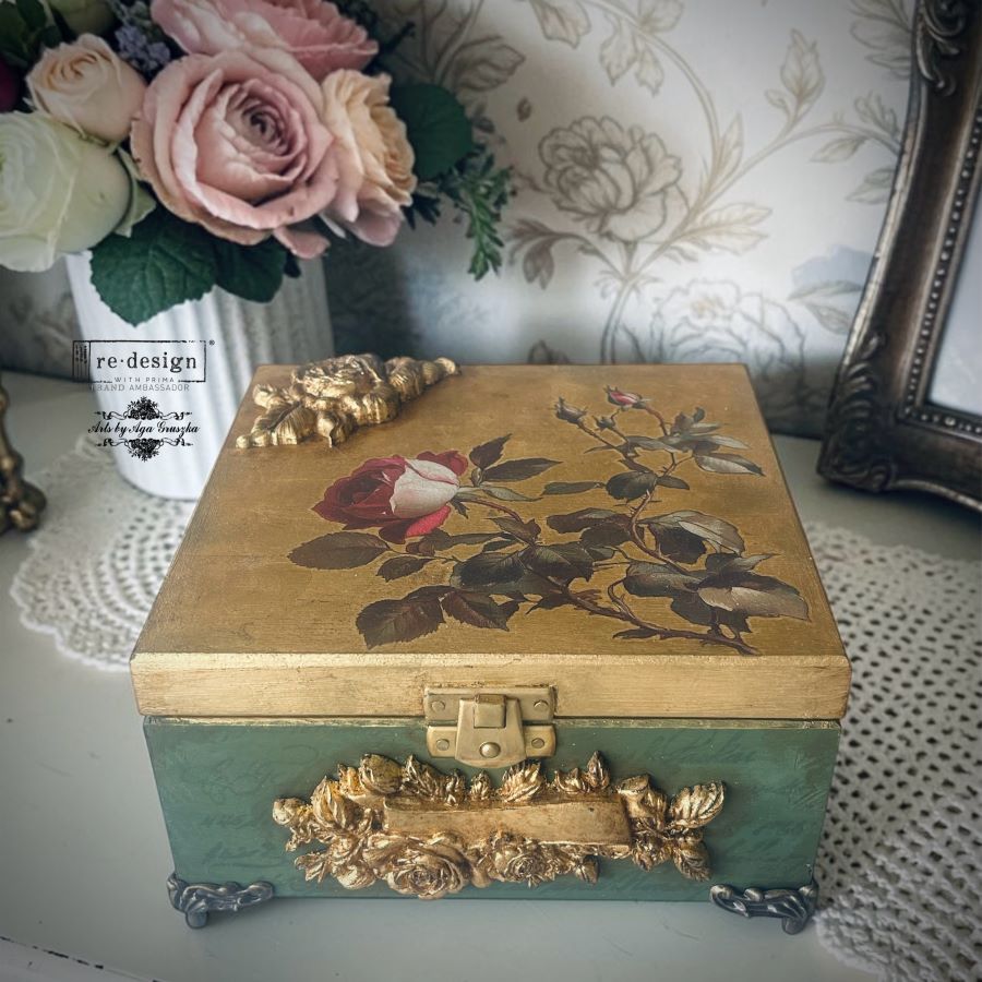 Redesign Decor Transfer Midnight Rose NEW