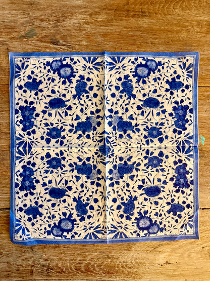 Designer Napkin-Delft Blue-Large