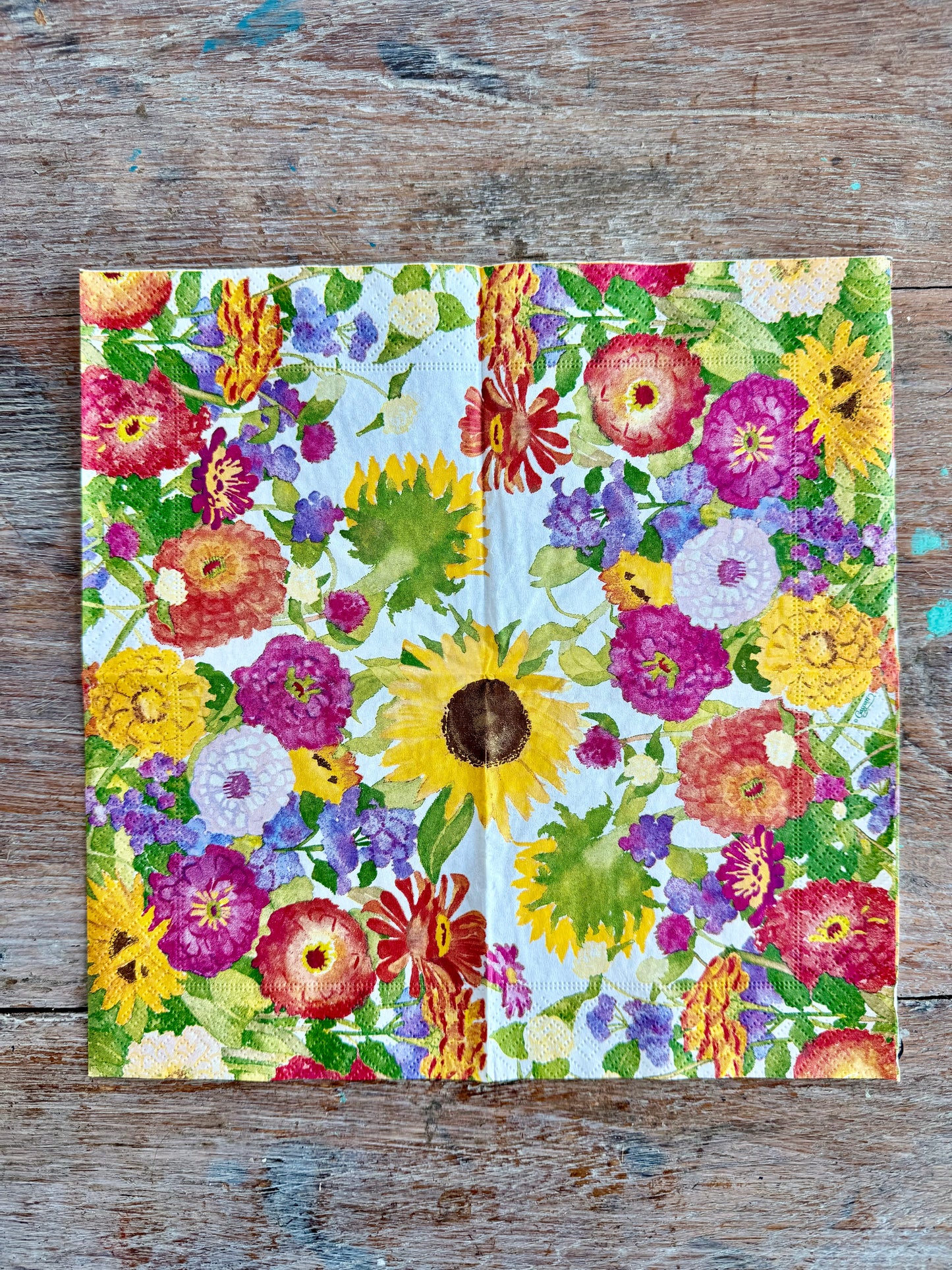 Designer Napkin-Midsummer Blooms