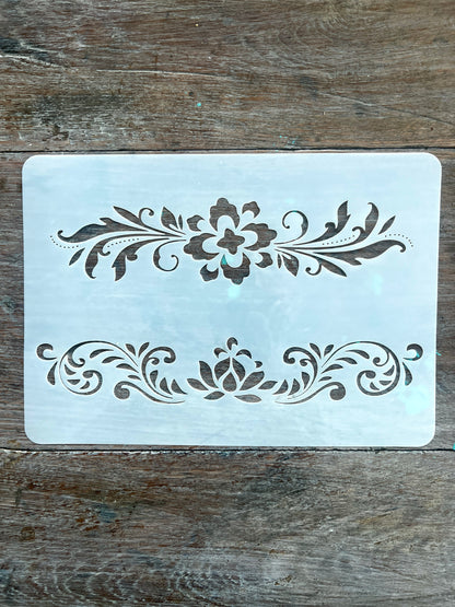 Stencil-Flourished A4