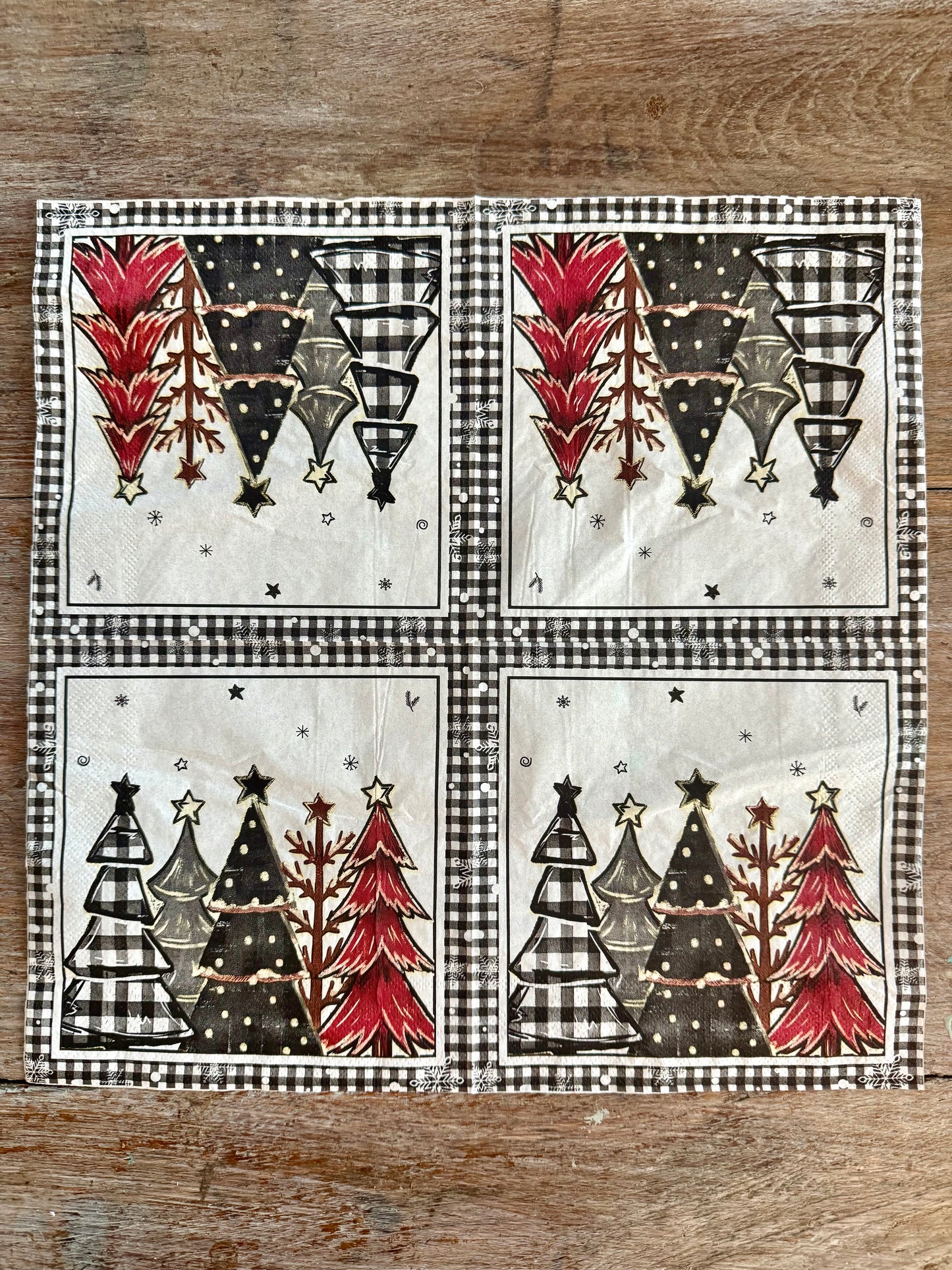 Napkin-Xmas Trees