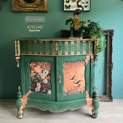 ReDesign Decoupage Fiber Tissue-Feathers in the Glow