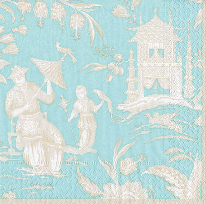 Designer Napkin-Toile Robins Egg