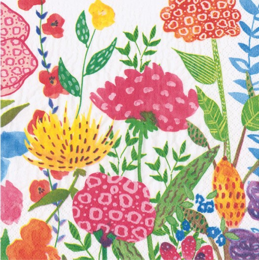 Designer Napkin-Cottage Florals