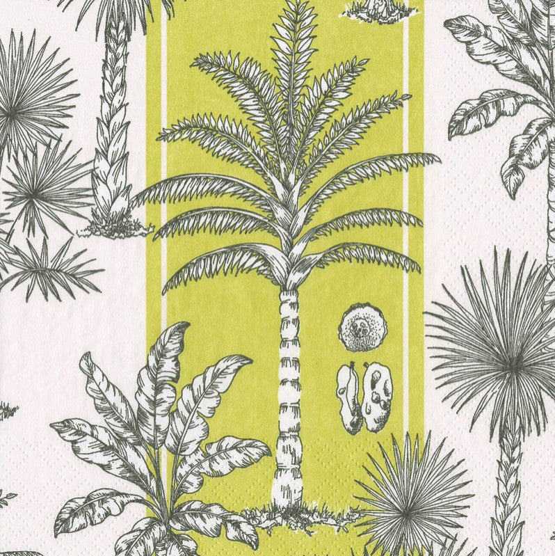 Designer Napkin-Palms Green