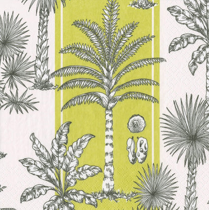 Designer Napkin-Palms Green