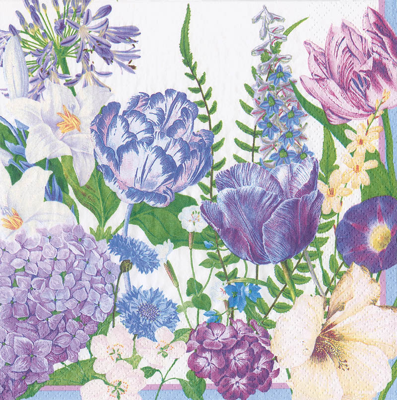 Designer Napkin-Shades of blue