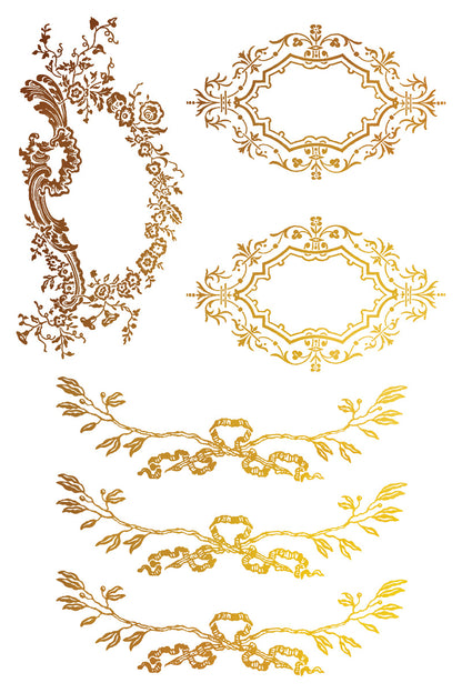 NEW: IOD Gilded Transfer-Petite Ornaments