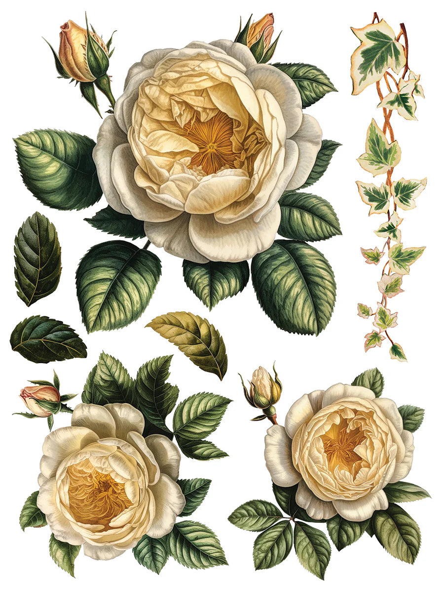 IOD Furniture Transfer-Collage de Fleurs