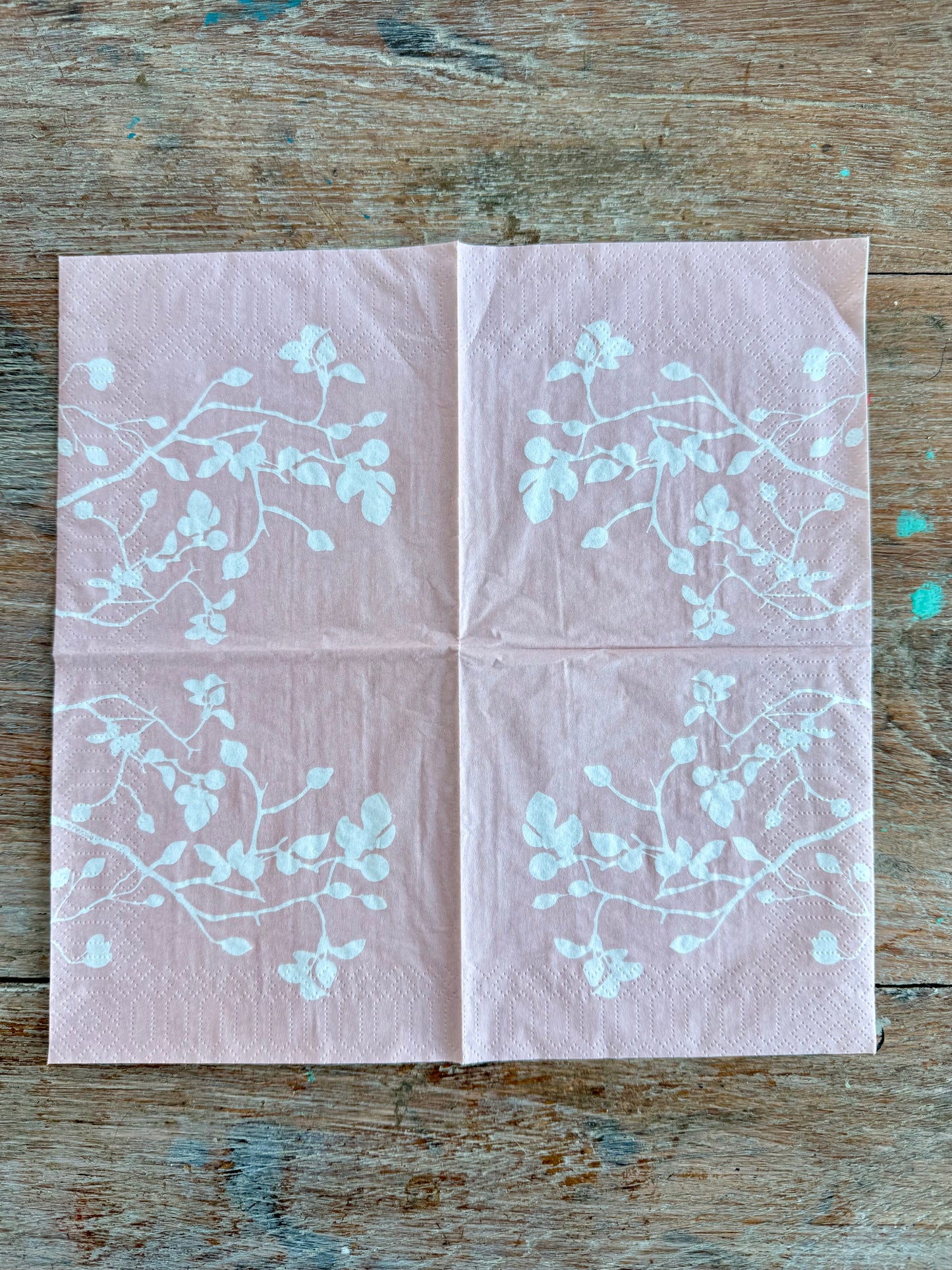 Designer Napkin-Pure Branch Rose