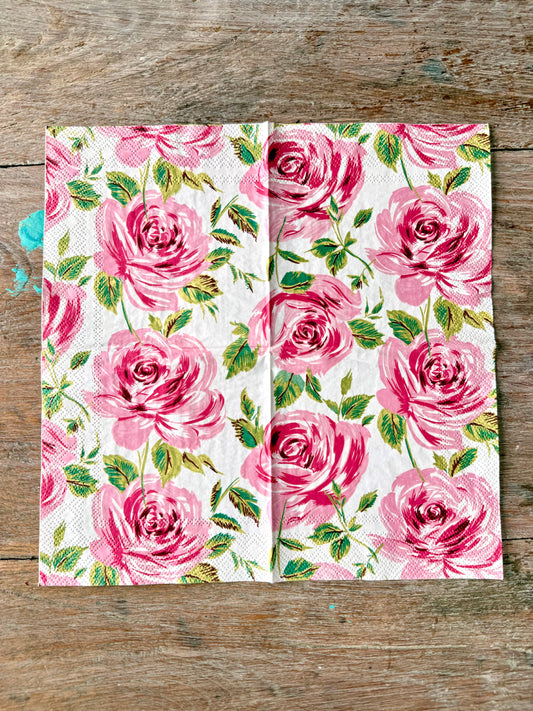 Designer Napkin-Bella Rosa-Pink