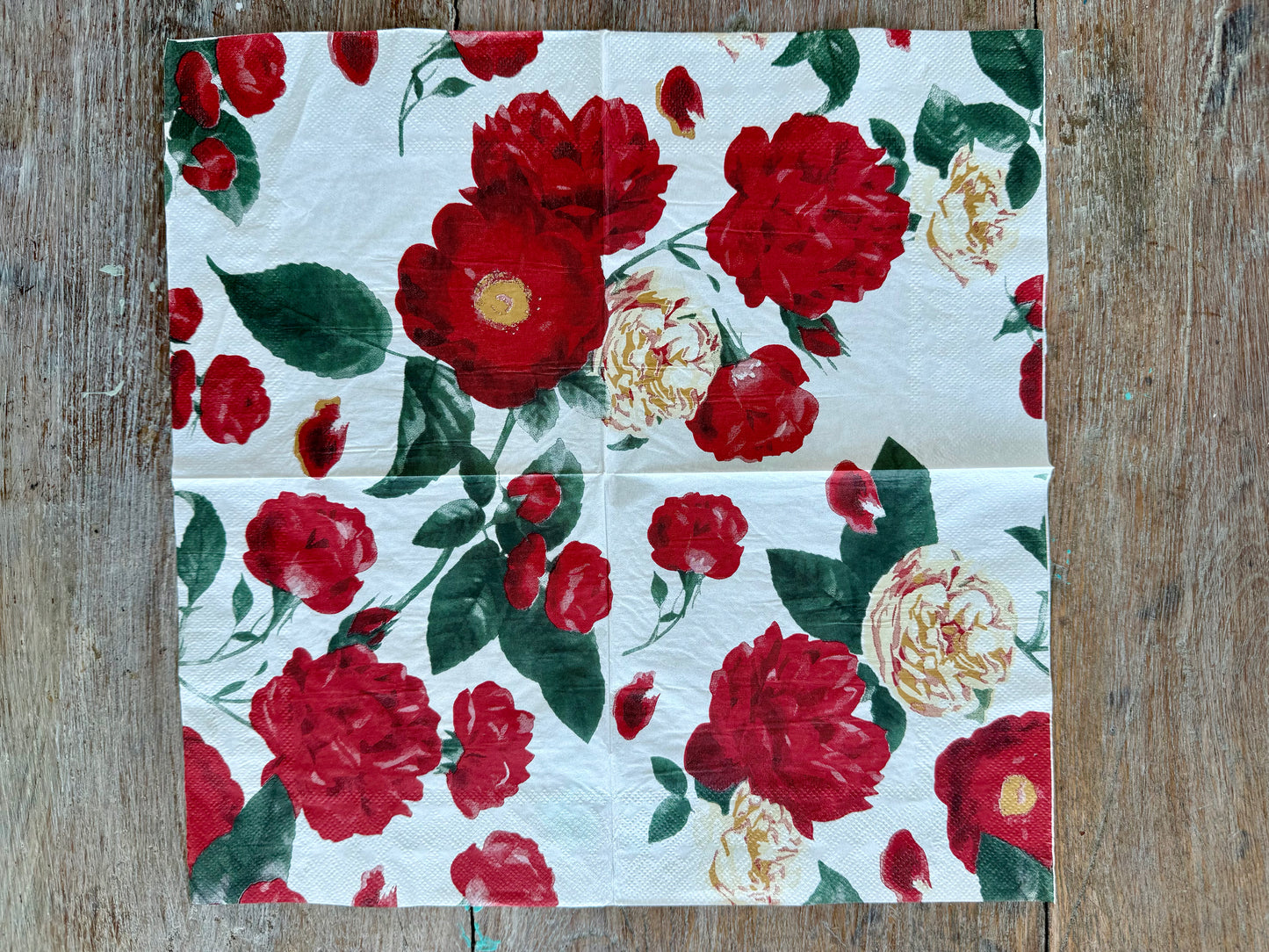 Napkin-Red Roses