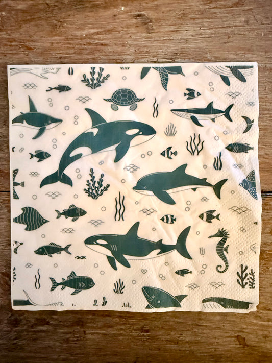Napkin-Whales, Seahorses