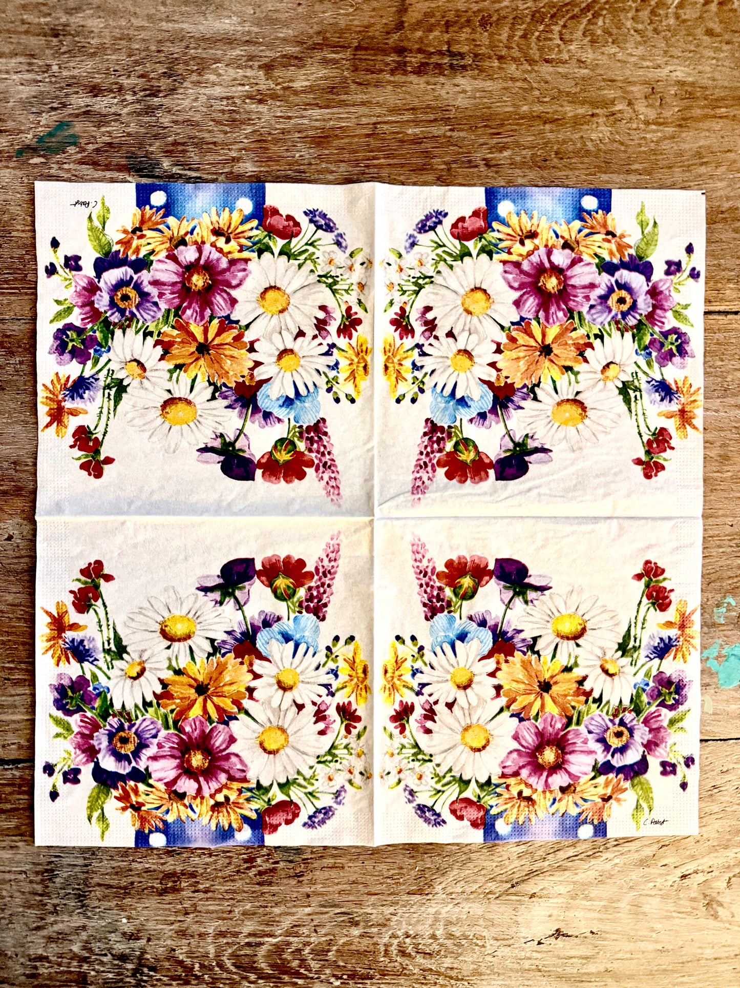 Designer Napkin-Flower vase Large