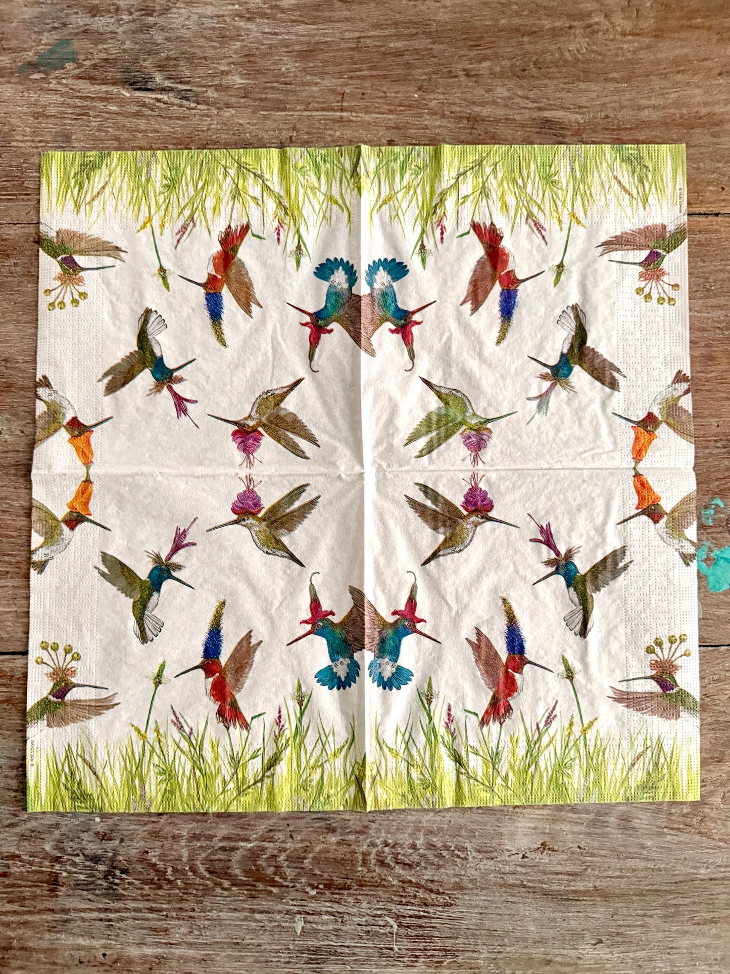 Designer Napkin-Meadow buzz-Large