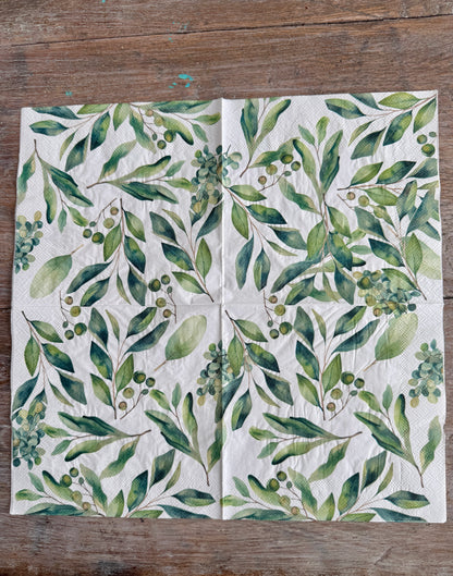 Napkin-Olive Branches