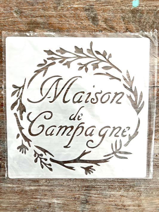 Stencil Maison de Campagne