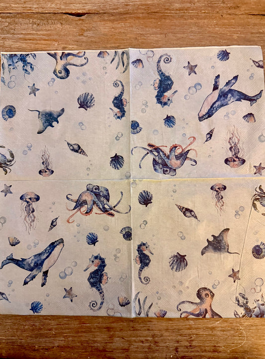 Napkin-Sealife