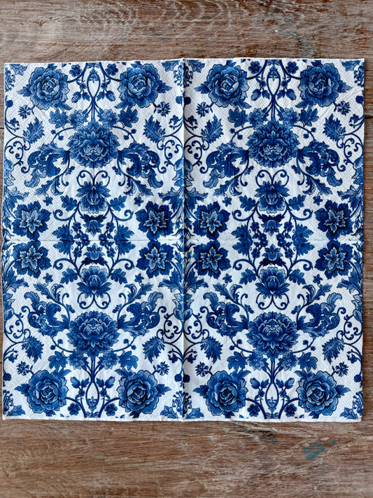 Napkin-Blue&White Porcelain