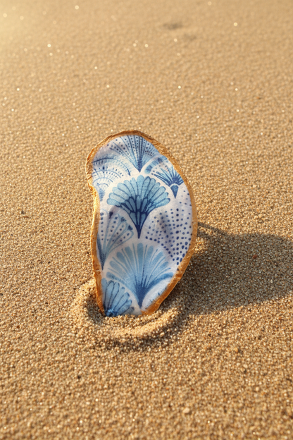 Napkin-Blue & White Fans