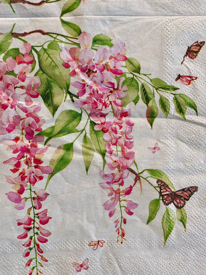 Napkin-Pink Wisteria