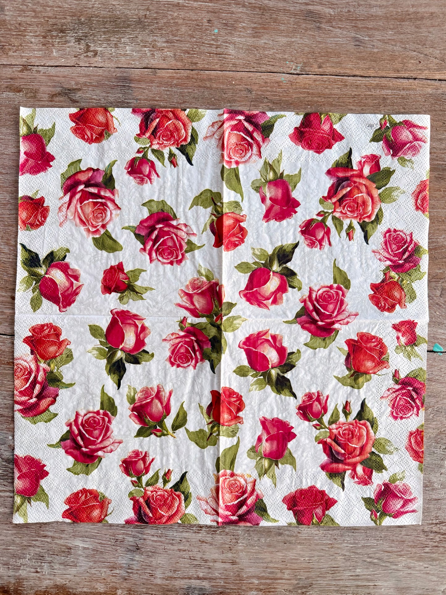 Designer Napkin-English Rose Romance