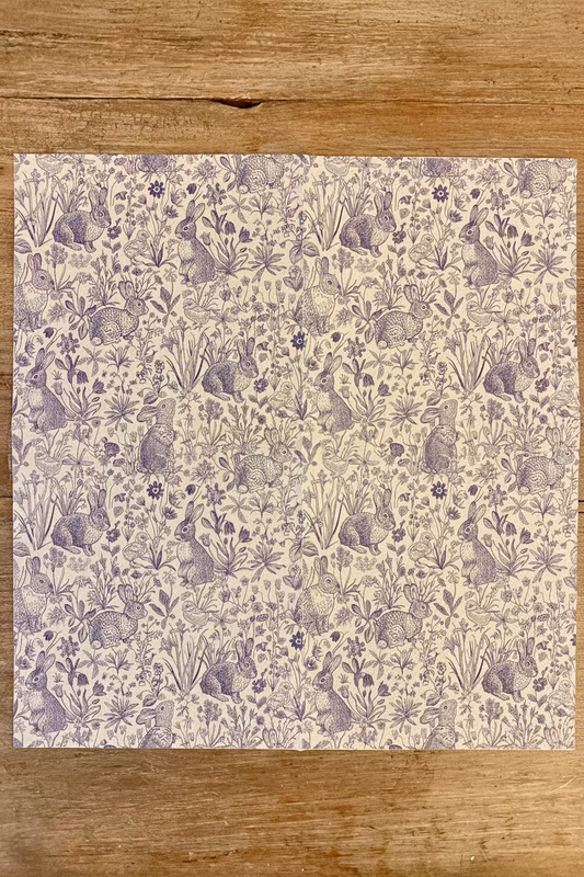 Napkin-Rabbits Meadow