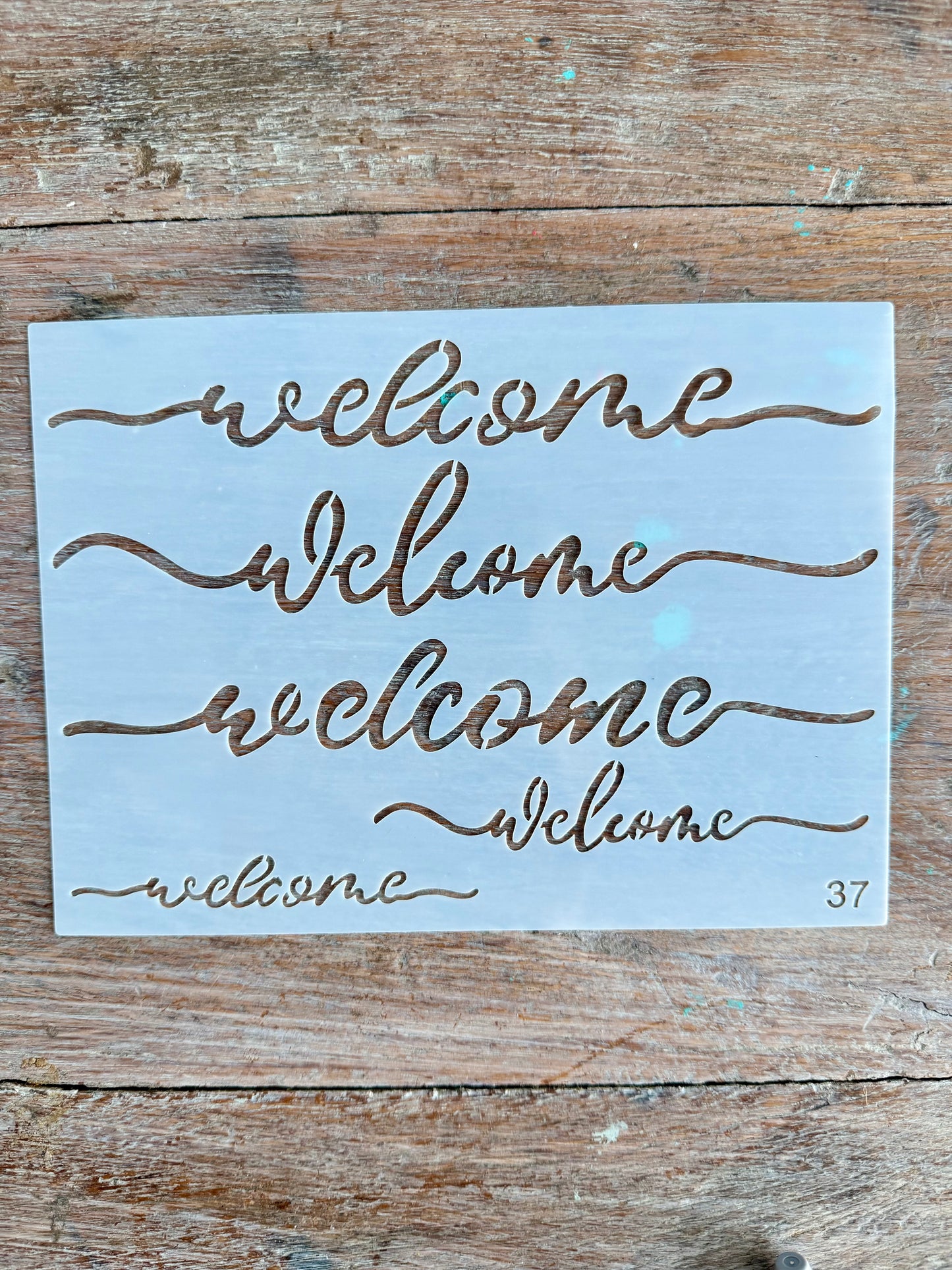 Stencil-Welcomes