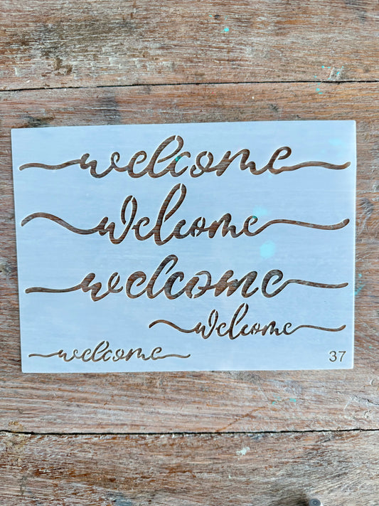 Stencil-Welcomes