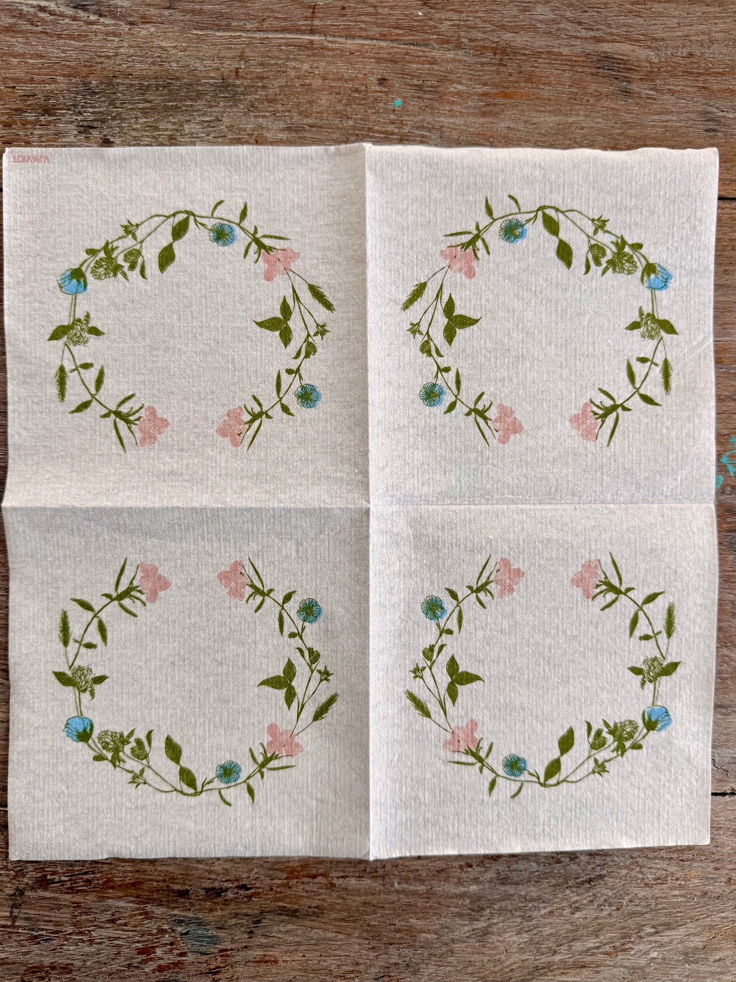 Linen tex Napkin-Dainty Flora Vine- French Collection