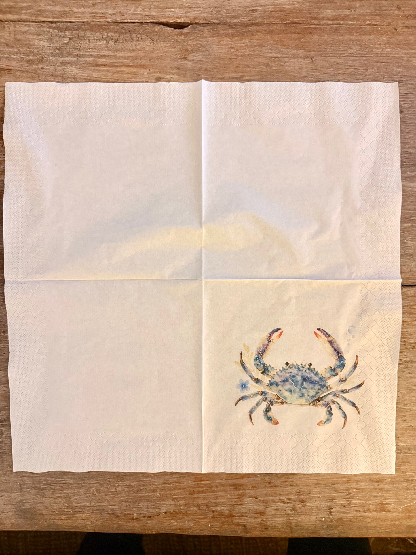 Napkin-Blue Crab