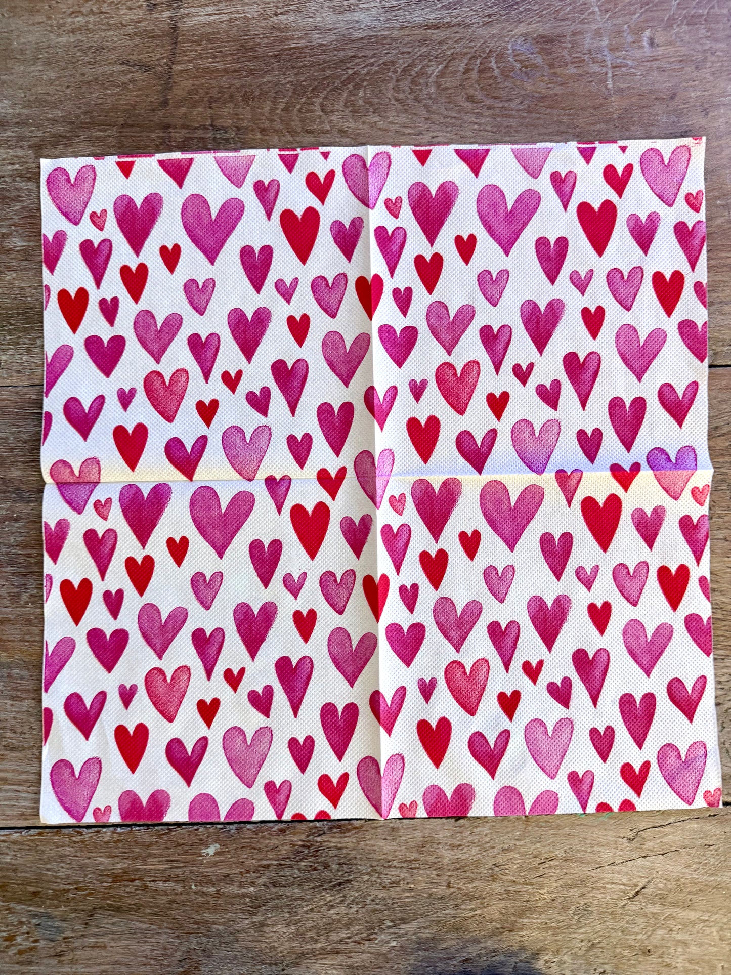 Napkin-Love Hearts