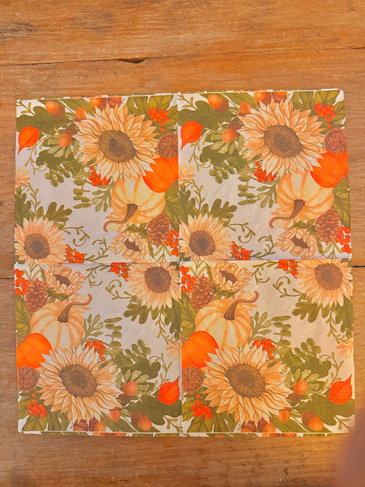 Napkin-Sunflower Harvest