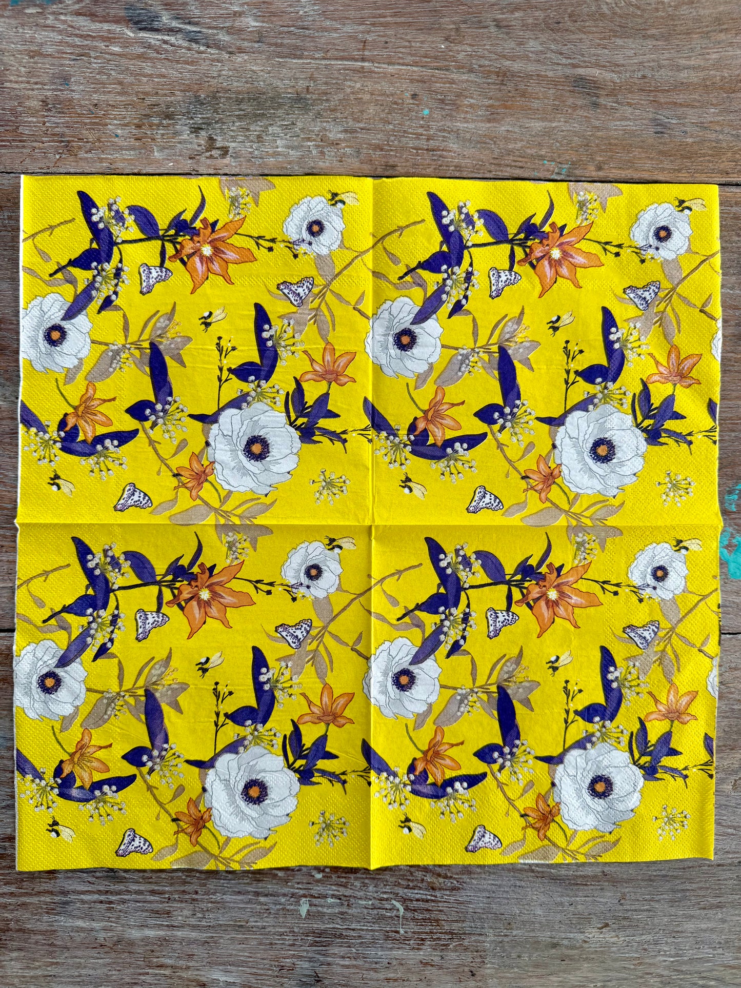 Napkin-Yellow Chintz