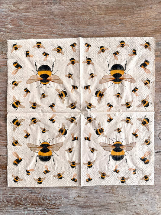 Napkin-Bees-French Collection