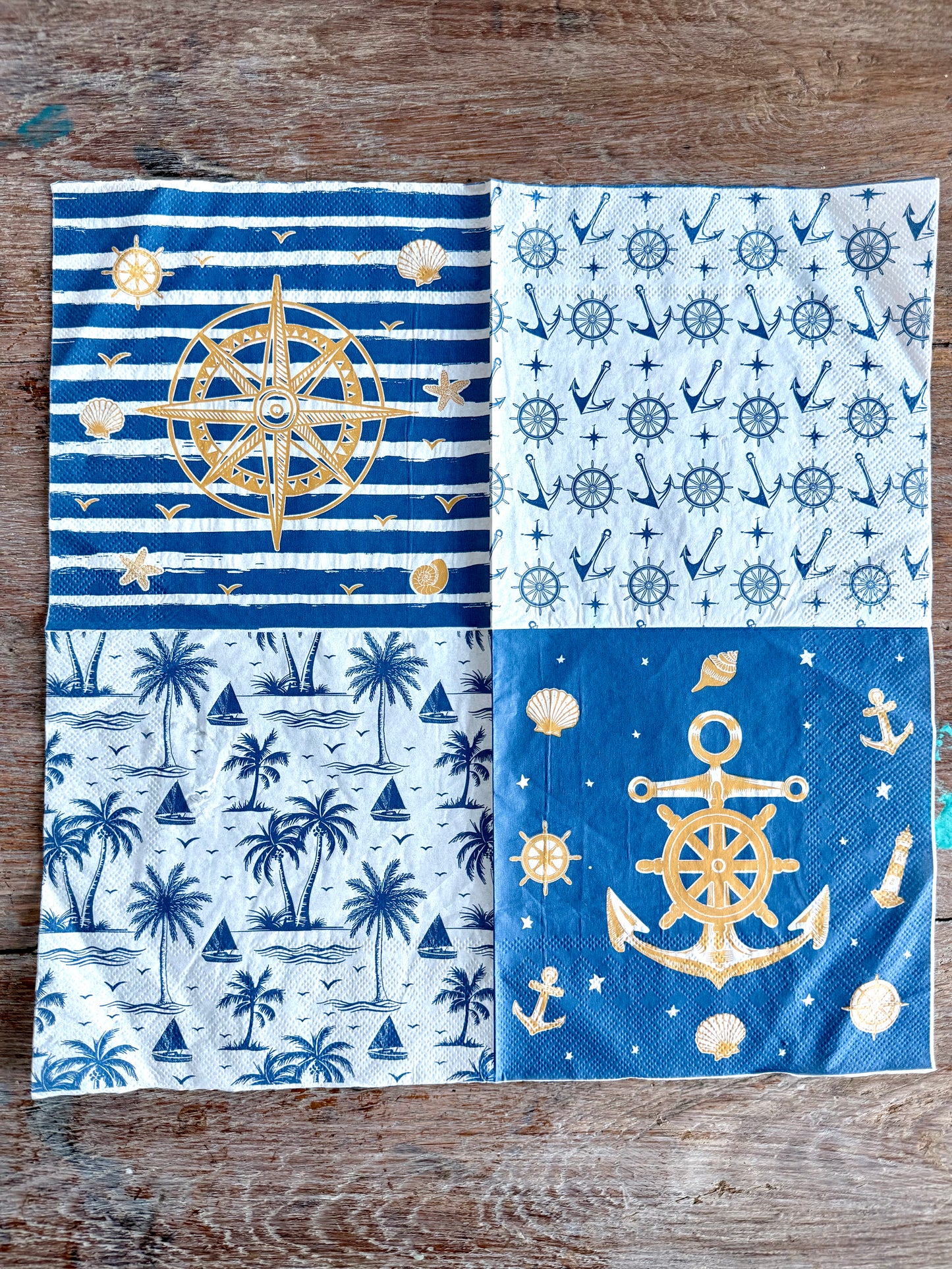 Napkin-Navy Nautical